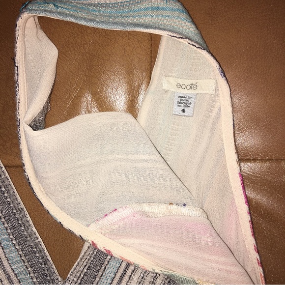 ecote dress empire waist size 4 vintage made in India - Picture 3 of 8